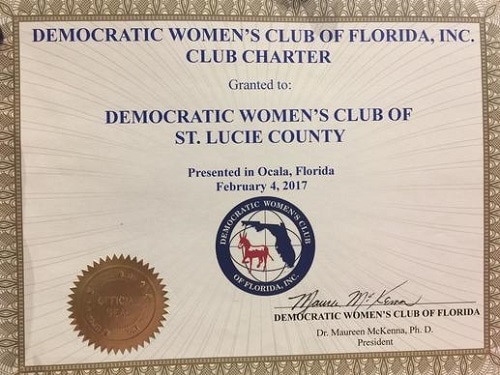 Picture of the club's charter